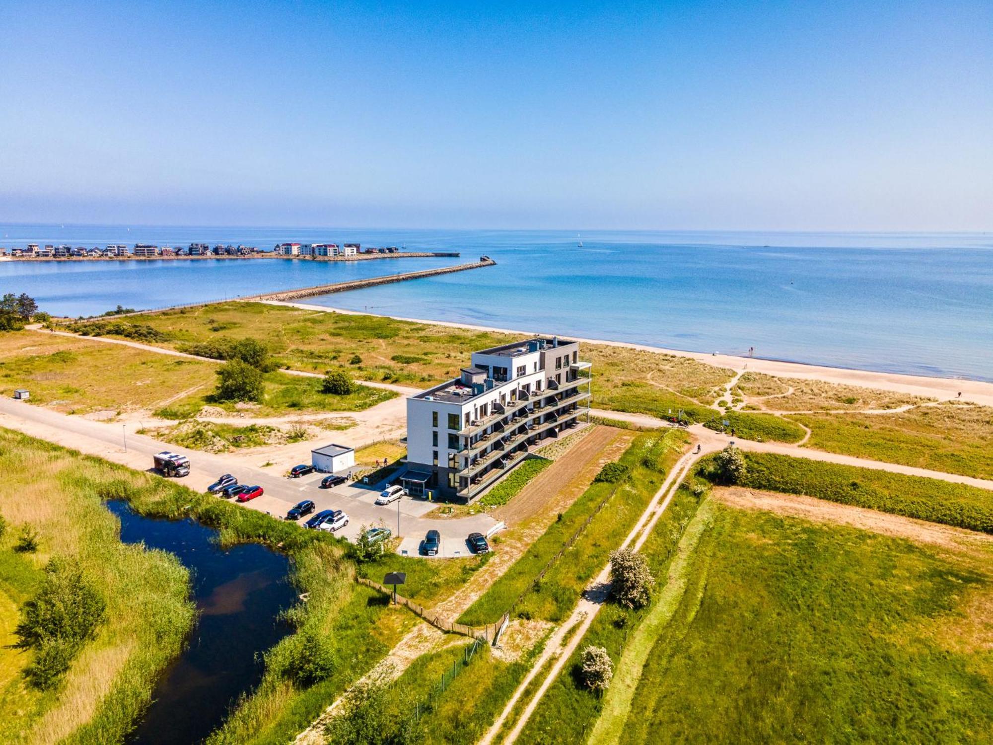 Beachterraceone - Eg, Meerblick, Terrasse, Kamin, Sauna Ольпеніц Екстер'єр фото